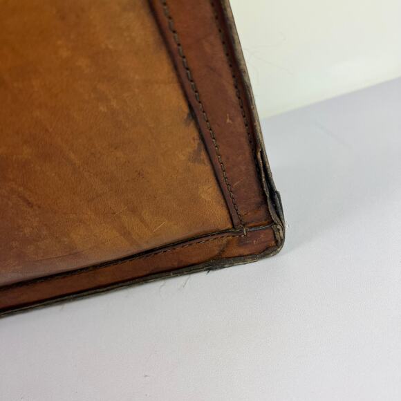 Hartmann Tan Belting Leather Gladstone Style Lawyers Briefcase Attache Collect. - Picture 10 of 16